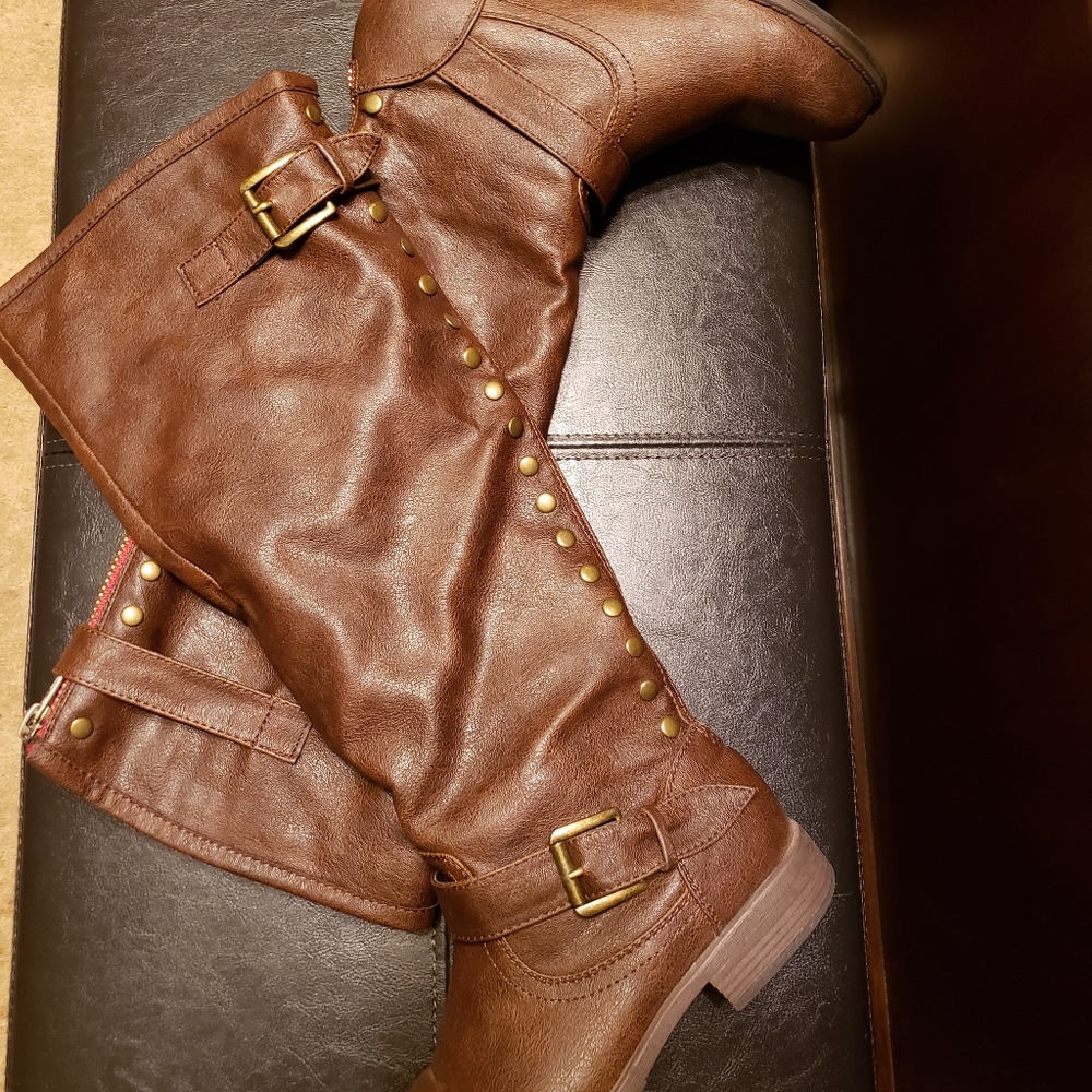🍂 BAMBOO 'Montage-83' Studded Back-Zip Boots 🍂
